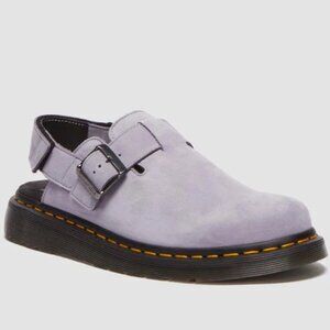 Dr. Martens Men's Womens Jorge II Mules in Lilac Purple Suede